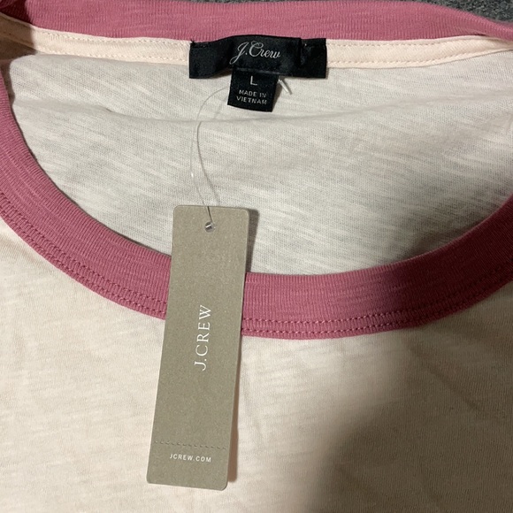 J. Crew ringer tee, NWT, L - Picture 4 of 6